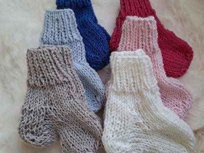 Merino vilnos kojinytės naujagimiui