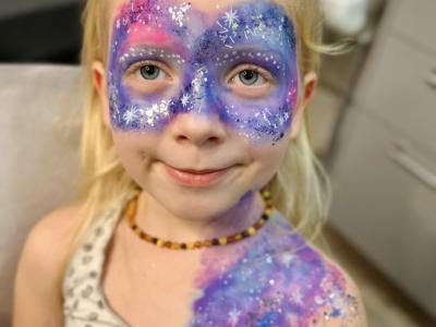 Veidelių piešimas/blizginimas+laik. tattoo