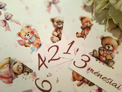 Kūdikio mėnesių kortelės 