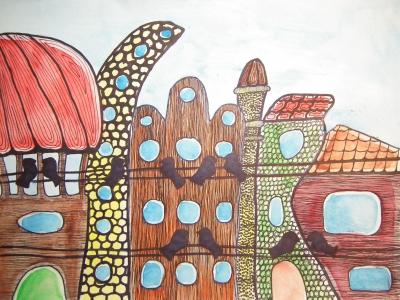 Paveikslas "Miestas. Akimirka1"
