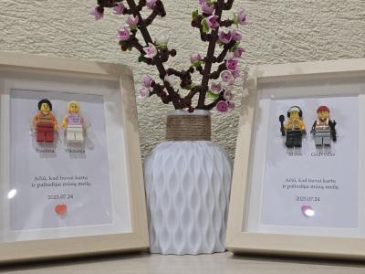 Personalizuoti LEGO rėmeliai 