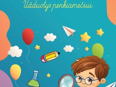 PAŽINIMO KELIAS. Užduotys penkiamečiui